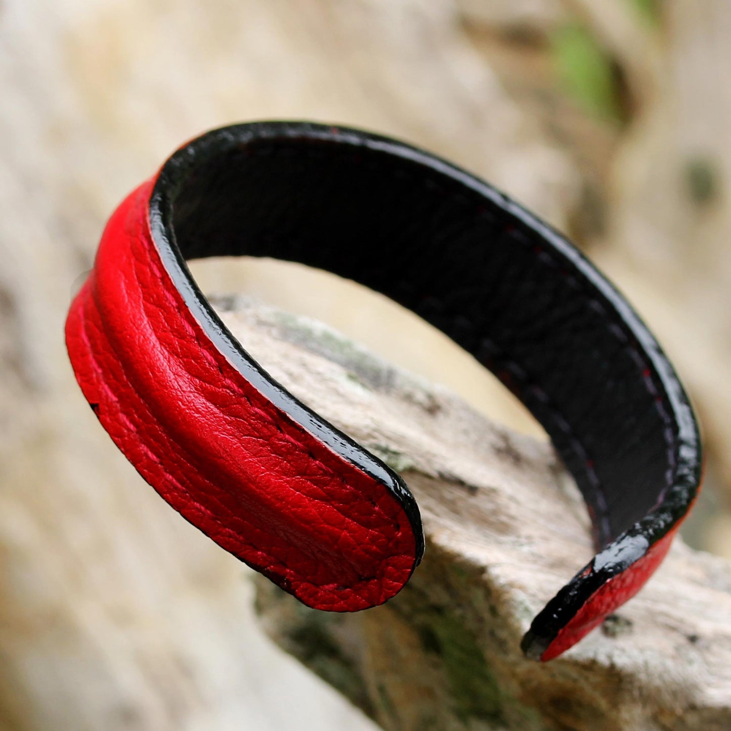 Simply Red Leather Bracelet