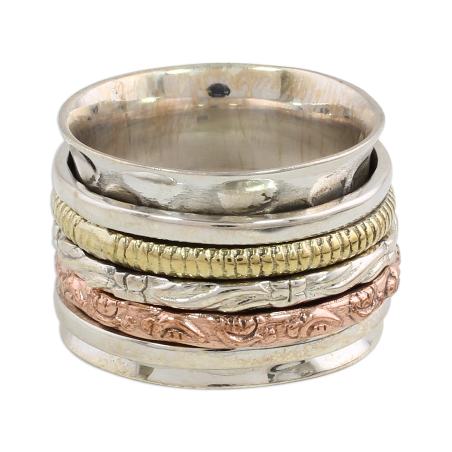 Five Delights Sterling Silver Spinner Ring