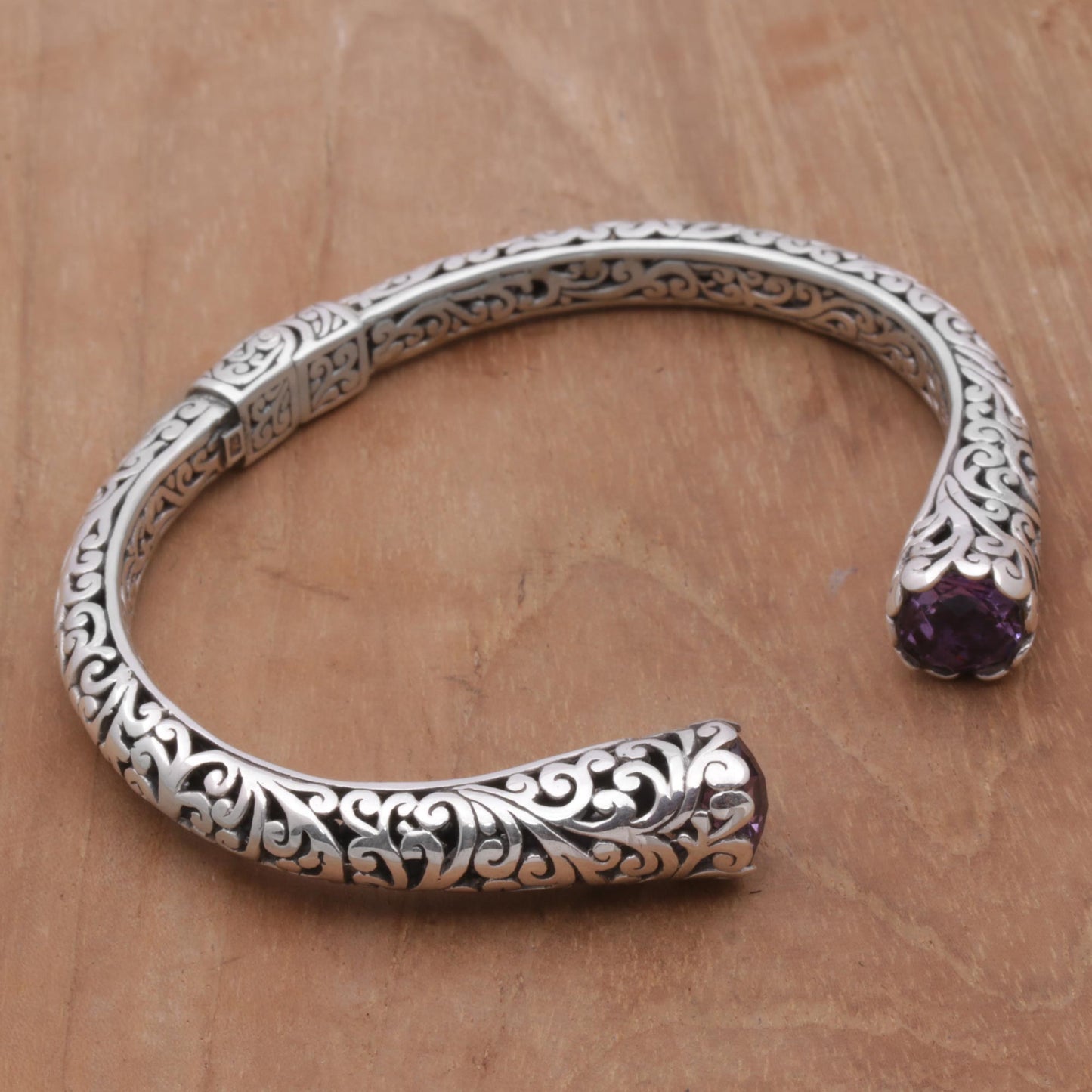 Spiral Engagement Sterling Silver Bracelet