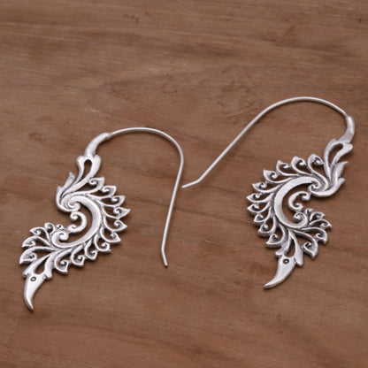 Tribal Allure Sterling Silver Drop Earrings
