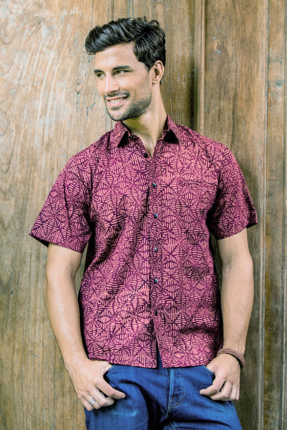 Distinguished Traveler Cotton Batik Shirt