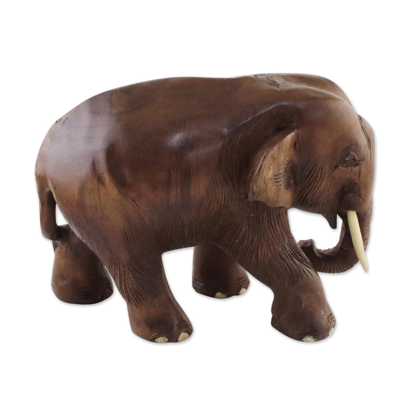 Nature Trip Teak Wood Elephant Sculpture