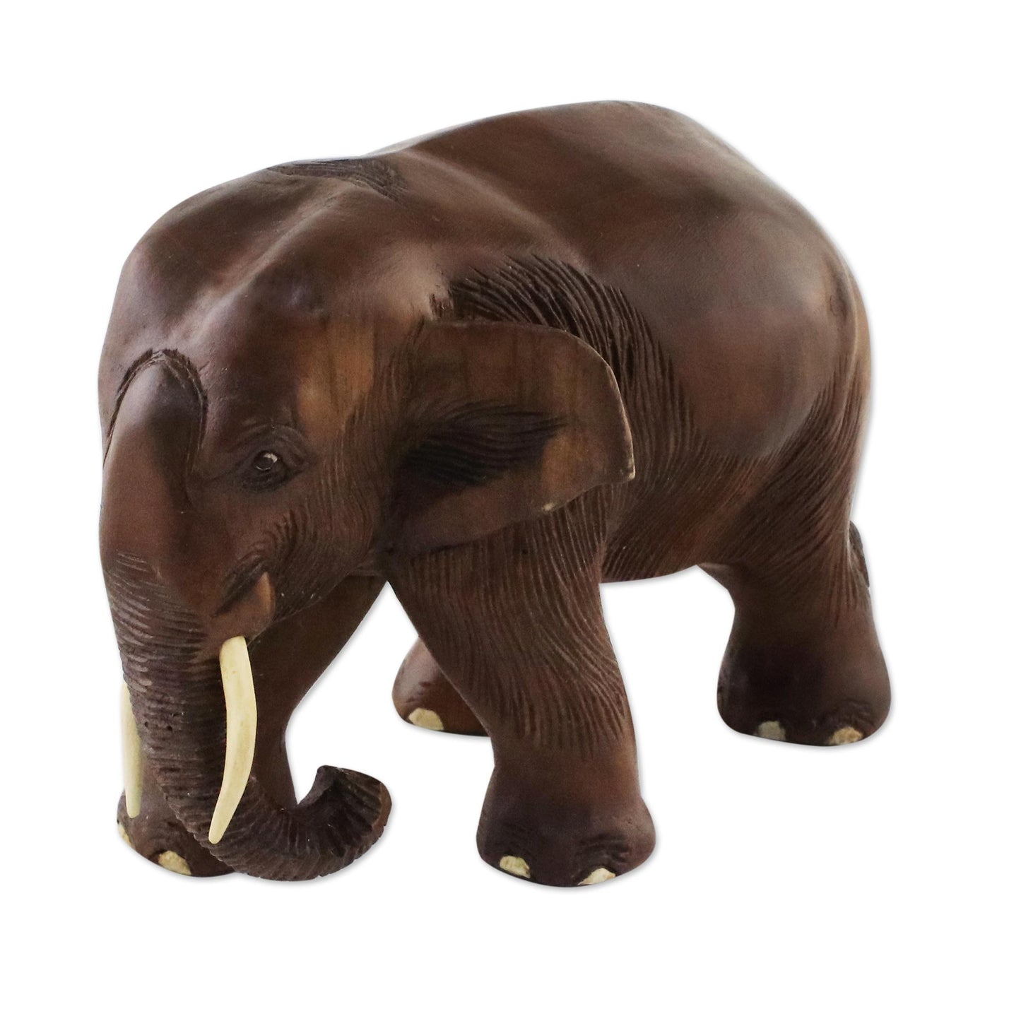 Nature Trip Teak Wood Elephant Sculpture