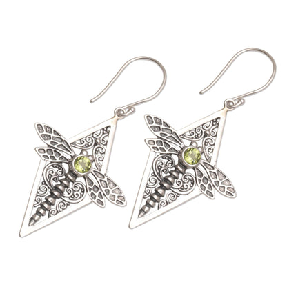 Dragonfly Diamonds Dangle Earrings