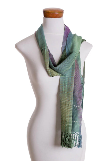 Smooth Breeze Handwoven 100% Rayon Wrap Scarf from Guatemala