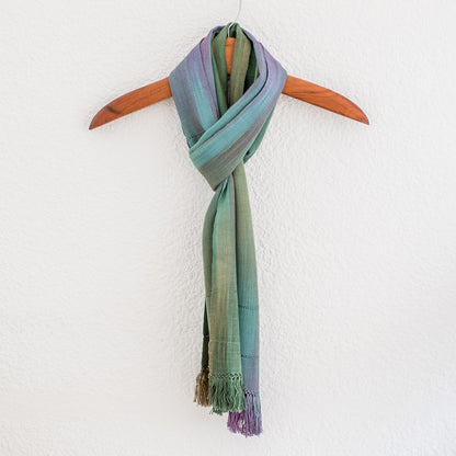Smooth Breeze Handwoven 100% Rayon Wrap Scarf from Guatemala