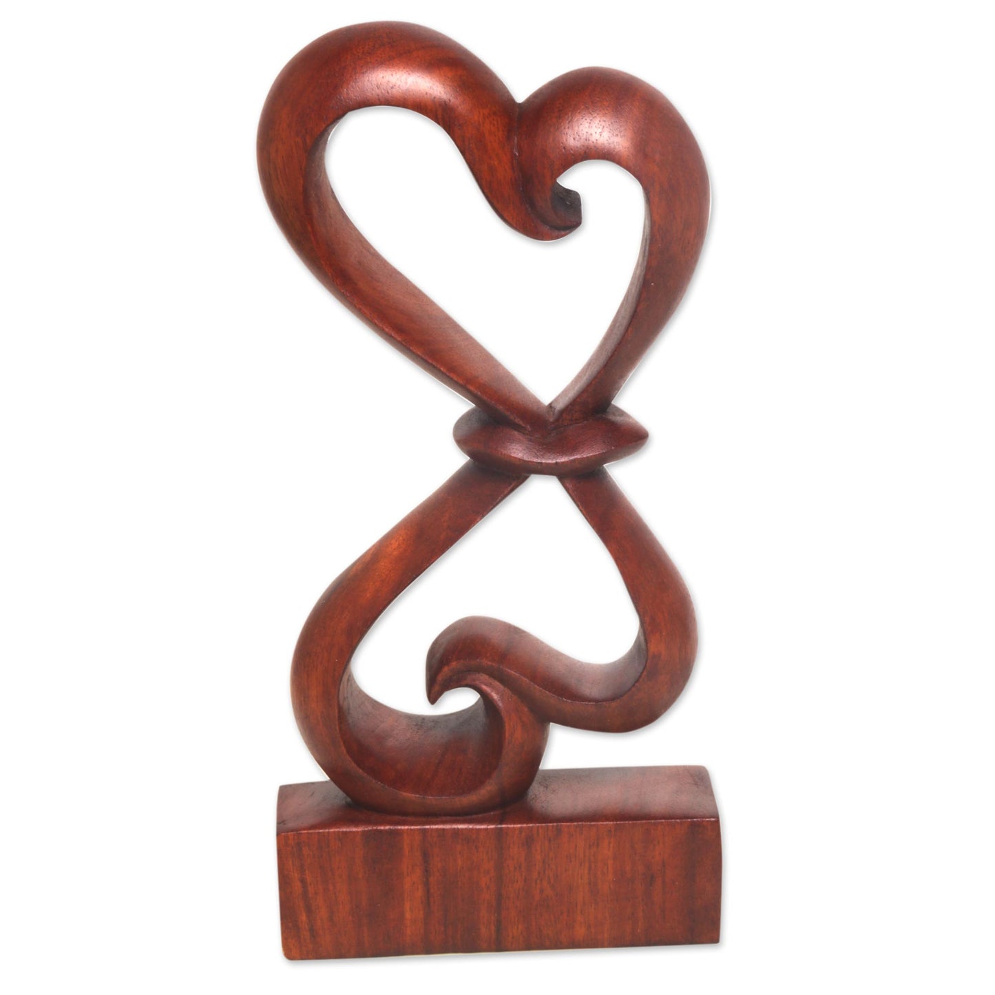 Heartfelt Abstract Wood Sculpture