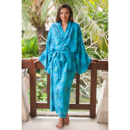Daylight Eden Rayon Batik Robe