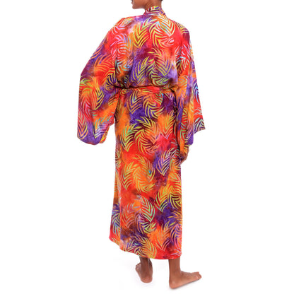 Sunset Grove Batik Rayon Robe