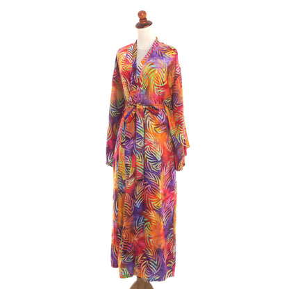 Sunset Grove Batik Rayon Robe