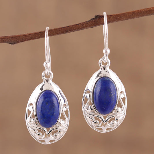 Deepest Desire Lapis Lazuli and Sterling Silver Dangle Earrings