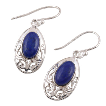 Deepest Desire Lapis Lazuli and Sterling Silver Dangle Earrings