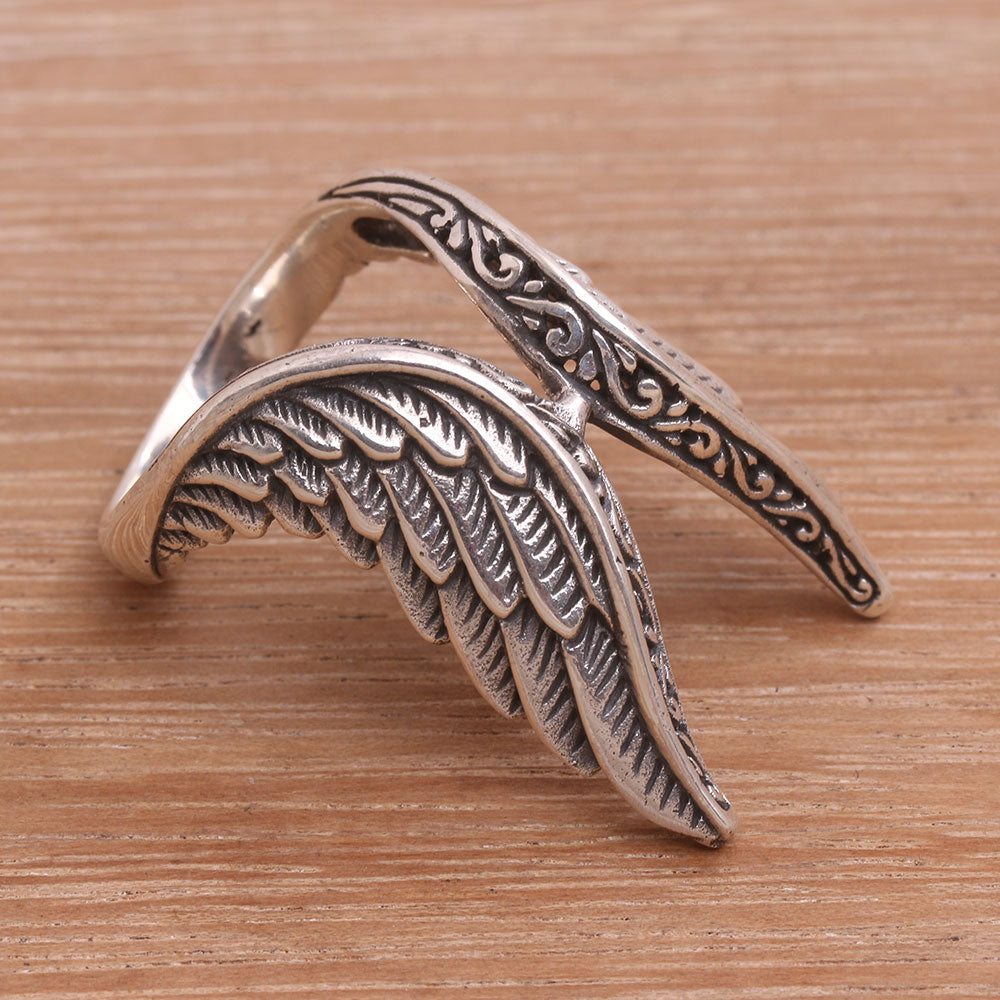 Winged Glory Silver Ring