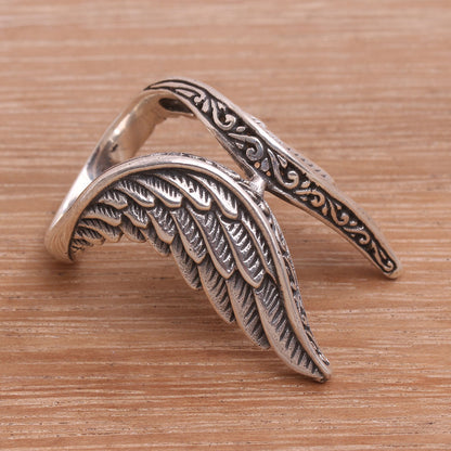 Winged Glory Silver Ring