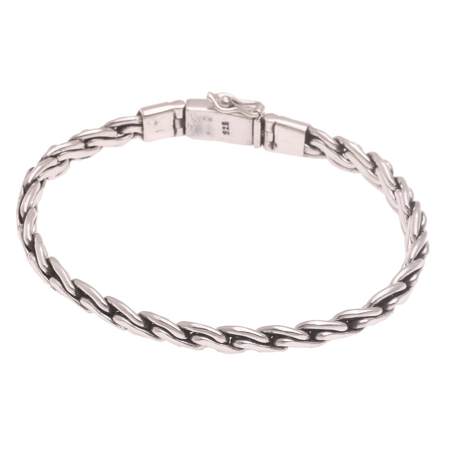 Chained Melody Sterling Silver Bracelet