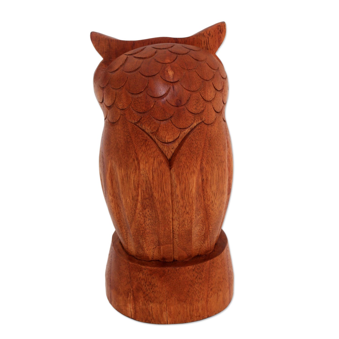 Wise Owl Owl-Shaped Jempinis Wood Eyeglasses Holder from Bali