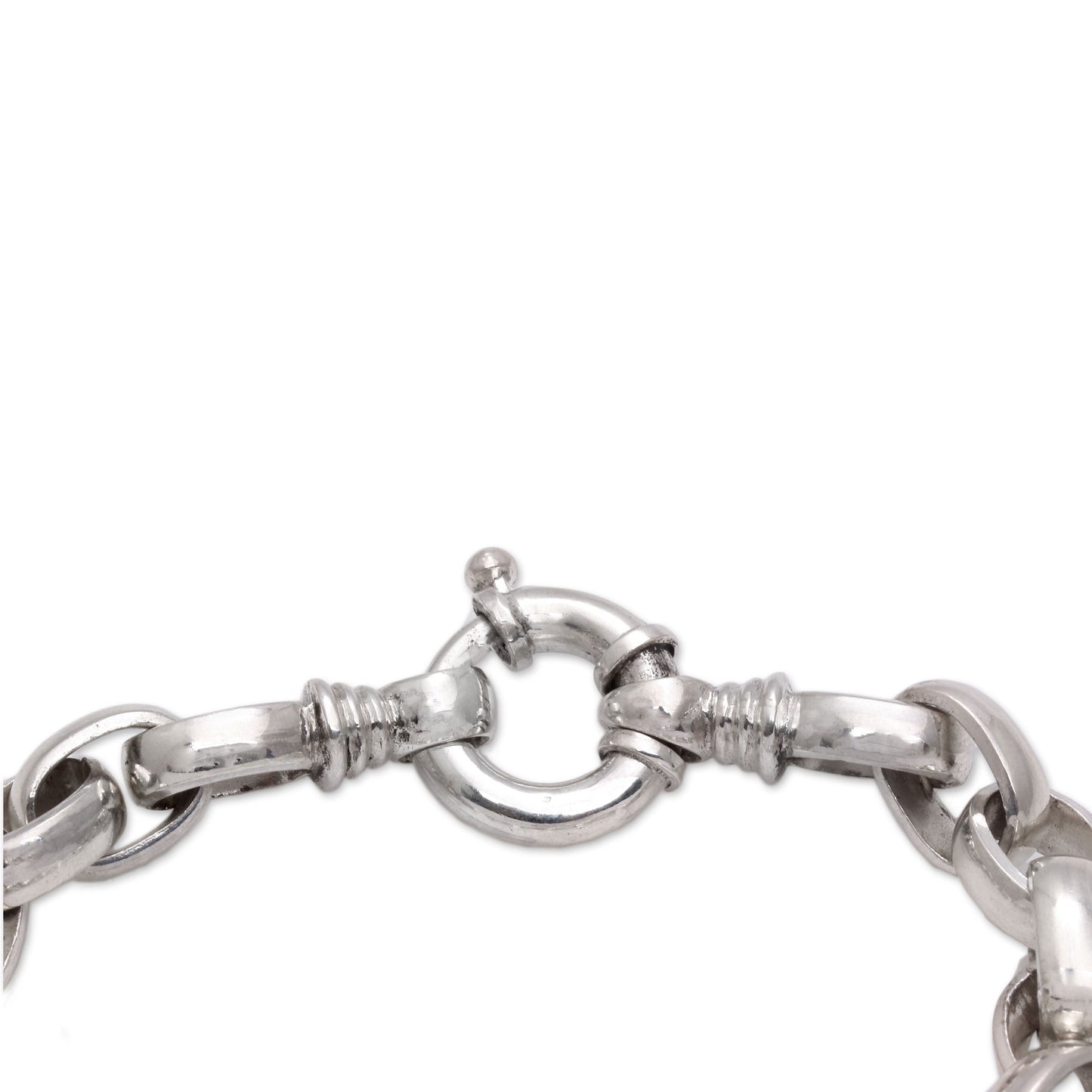 Cager Links Sterling Silver Chain Bracelet