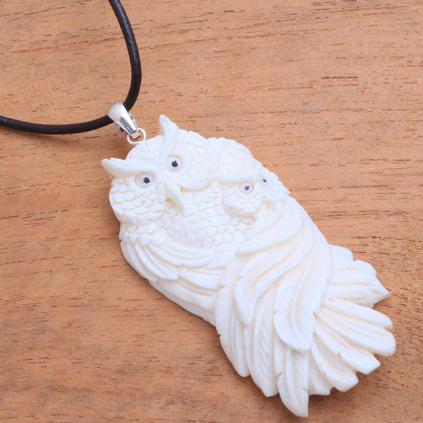 Owl Affection Pendant Necklace