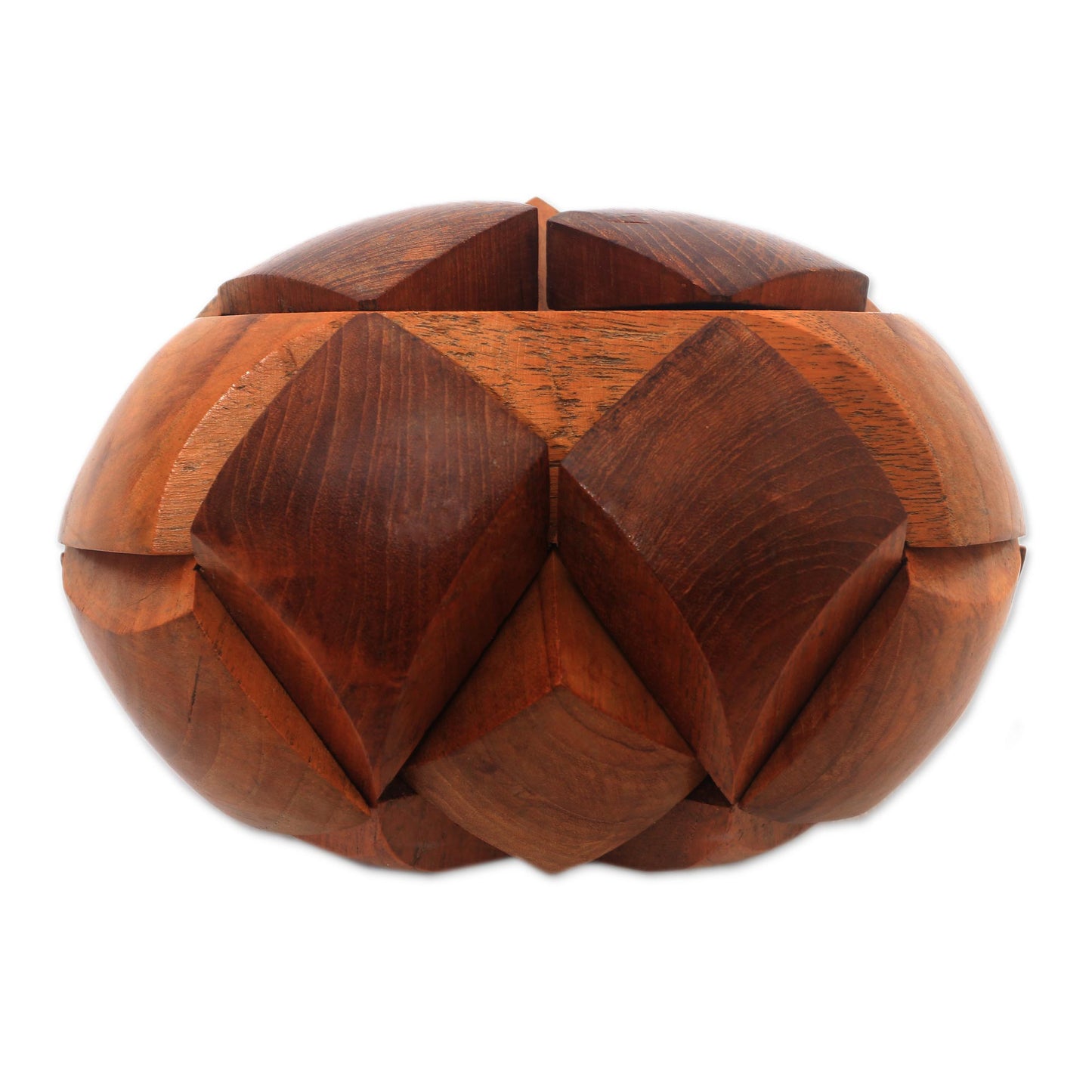 Magical Illusion Handcarved Teak Wood Puzzle from Java