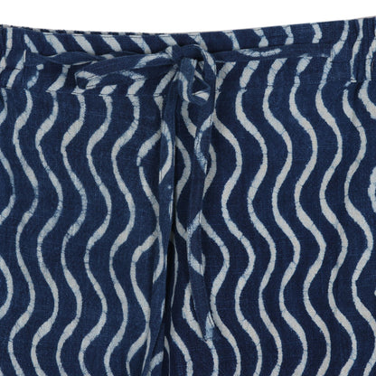 Steps Zigzag Block-Printed Cotton Pants from India