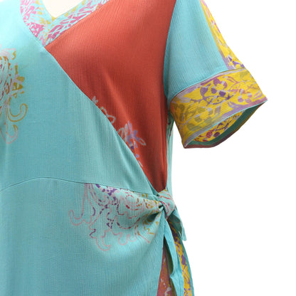 Bali Rainbow Hand Crafted Batik Rayon Shift Dress