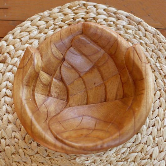 Welcoming Hands Hand Carved Wood Catchall
