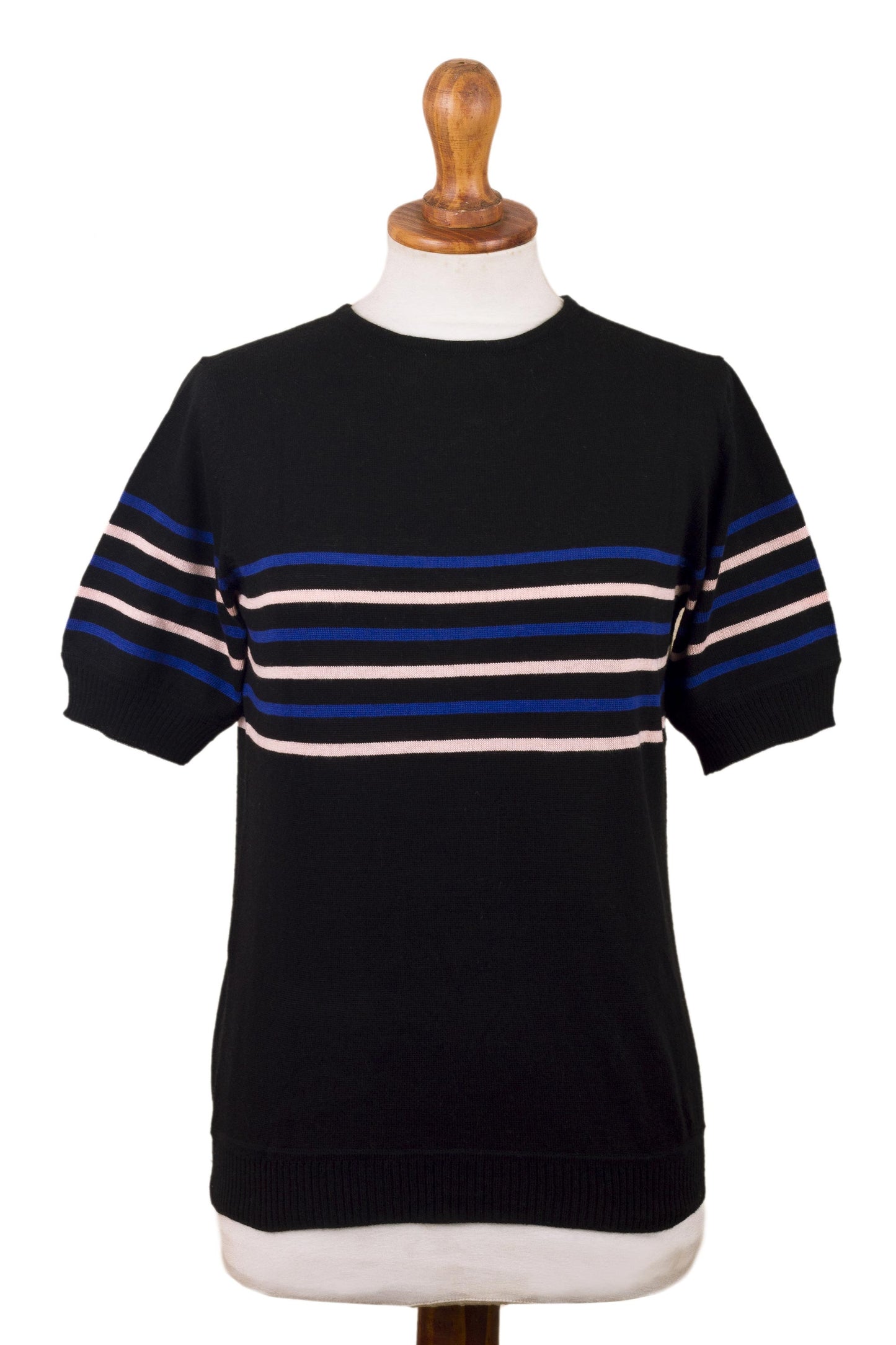 Sweet Life Striped Short-Sleeved Sweater