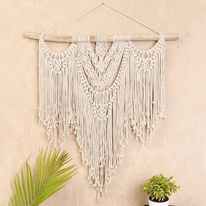 Dream On Macrame Cotton Wall Hanging from Bali