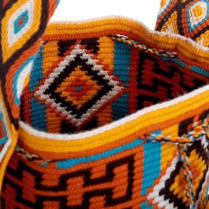 Colombian Sun Multicolored Crocheted Shoulder Bag