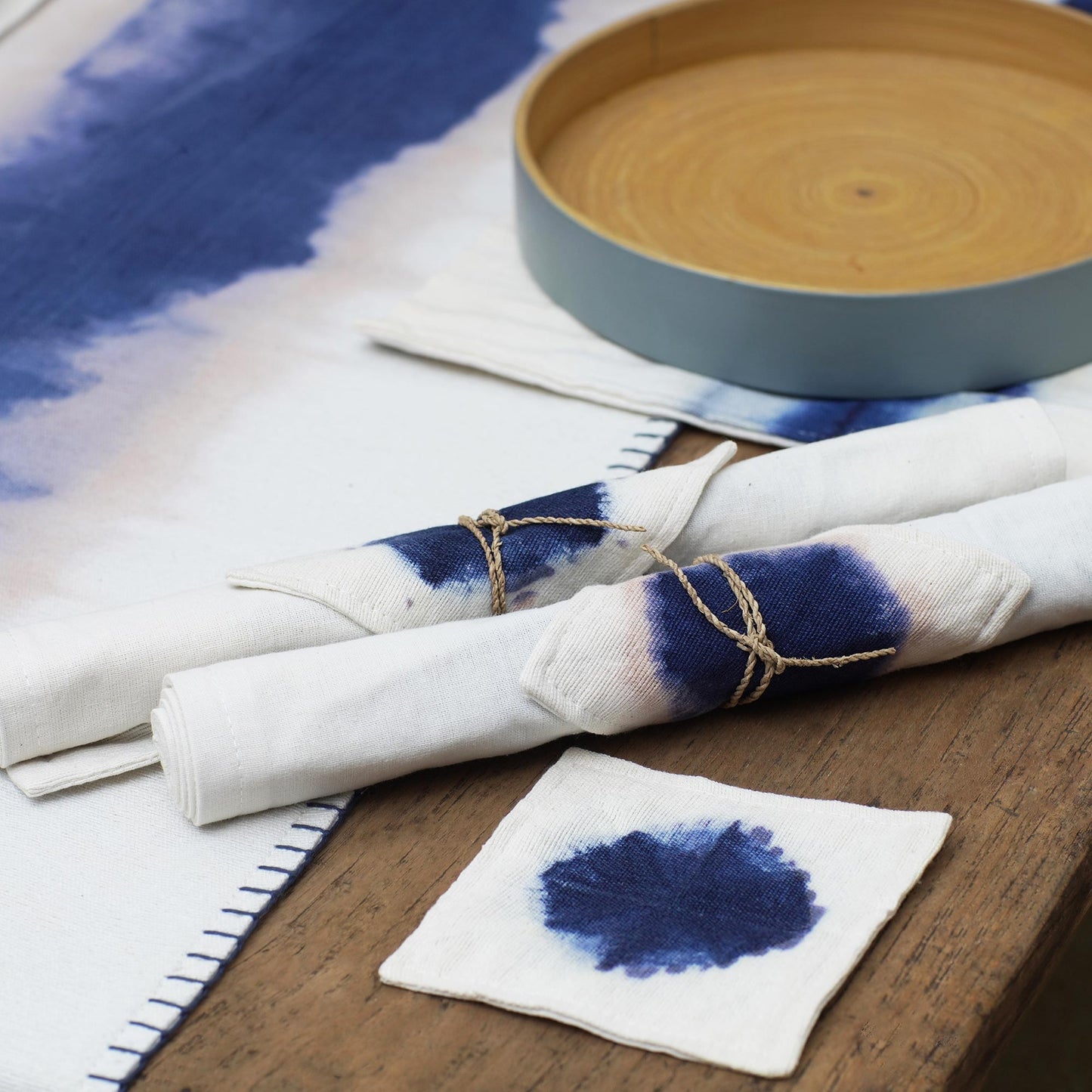 Indigo River Hand Crafted Placemats and Coasters (Set for 4)