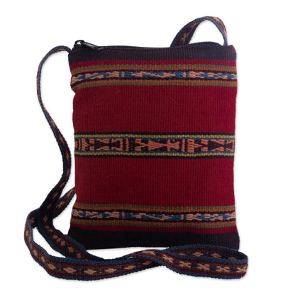 Cusco Glyphs Hand Loomed Alpaca Shoulder Sling Bag