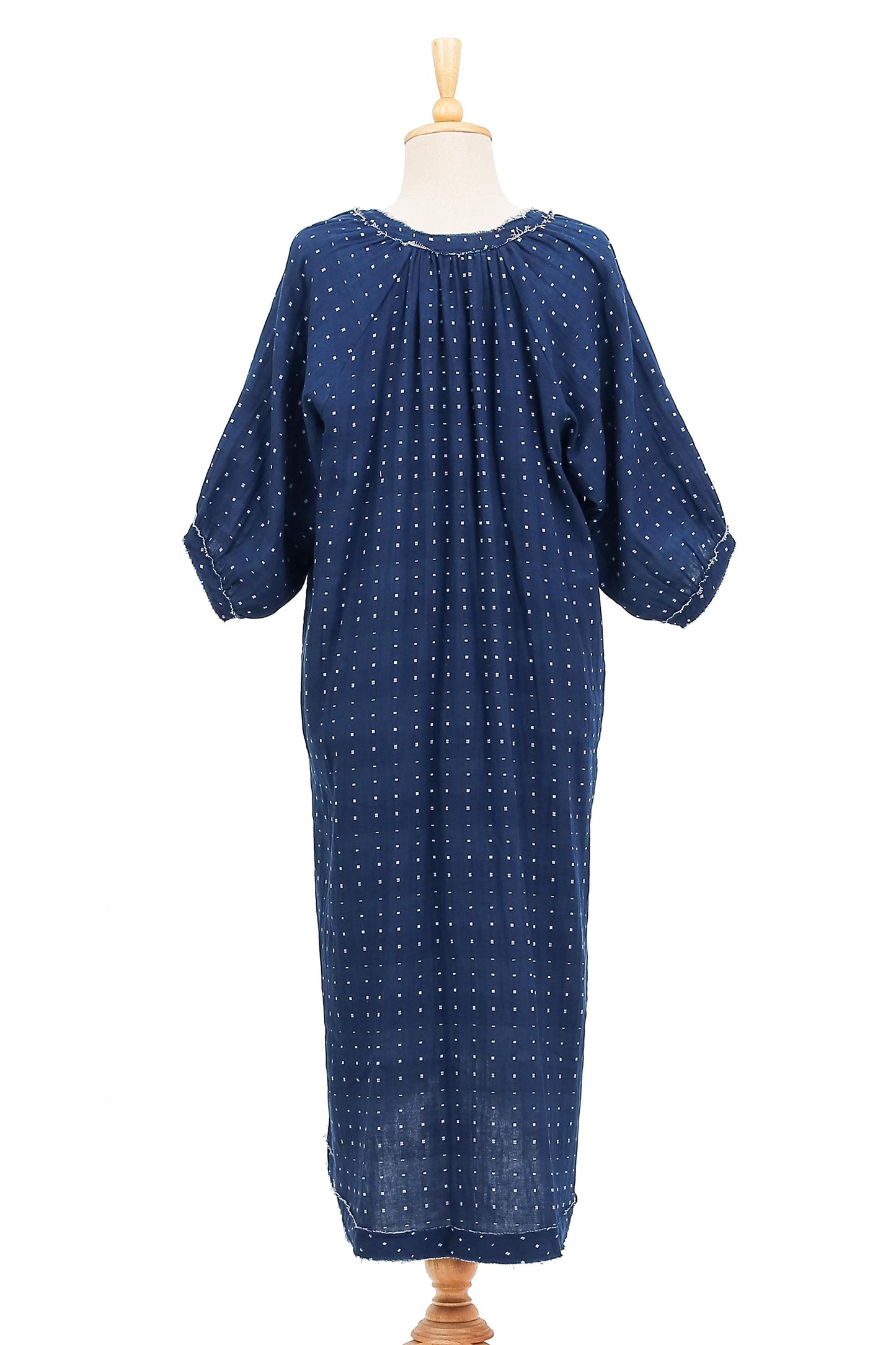 Chao Phraya Shores Tunic-Style Cotton Dress