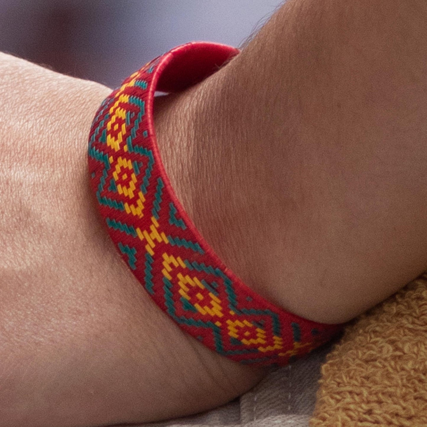 Deep River Handcrafted Bangle Bracelet from Colombia