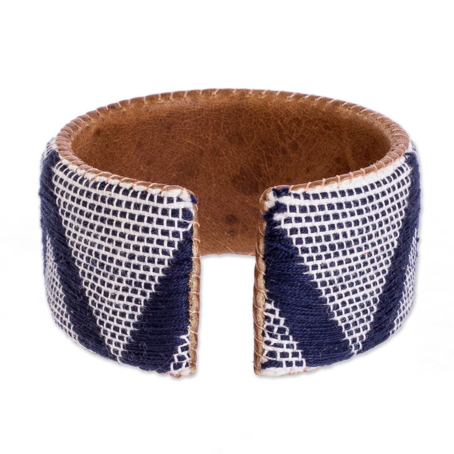 Comalapa Highlands in Blue Artisan Crafted Blue and White Bracelet