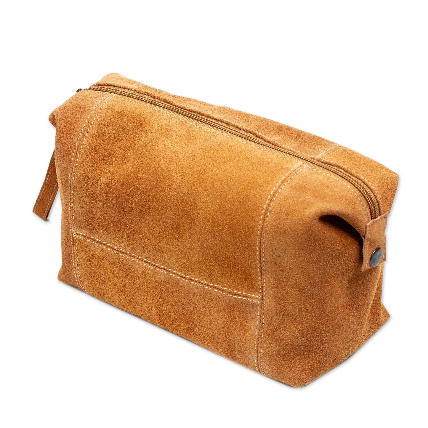 El Bajio Spice Brown Travel or Cosmetic Bag with Zipper and Strap
