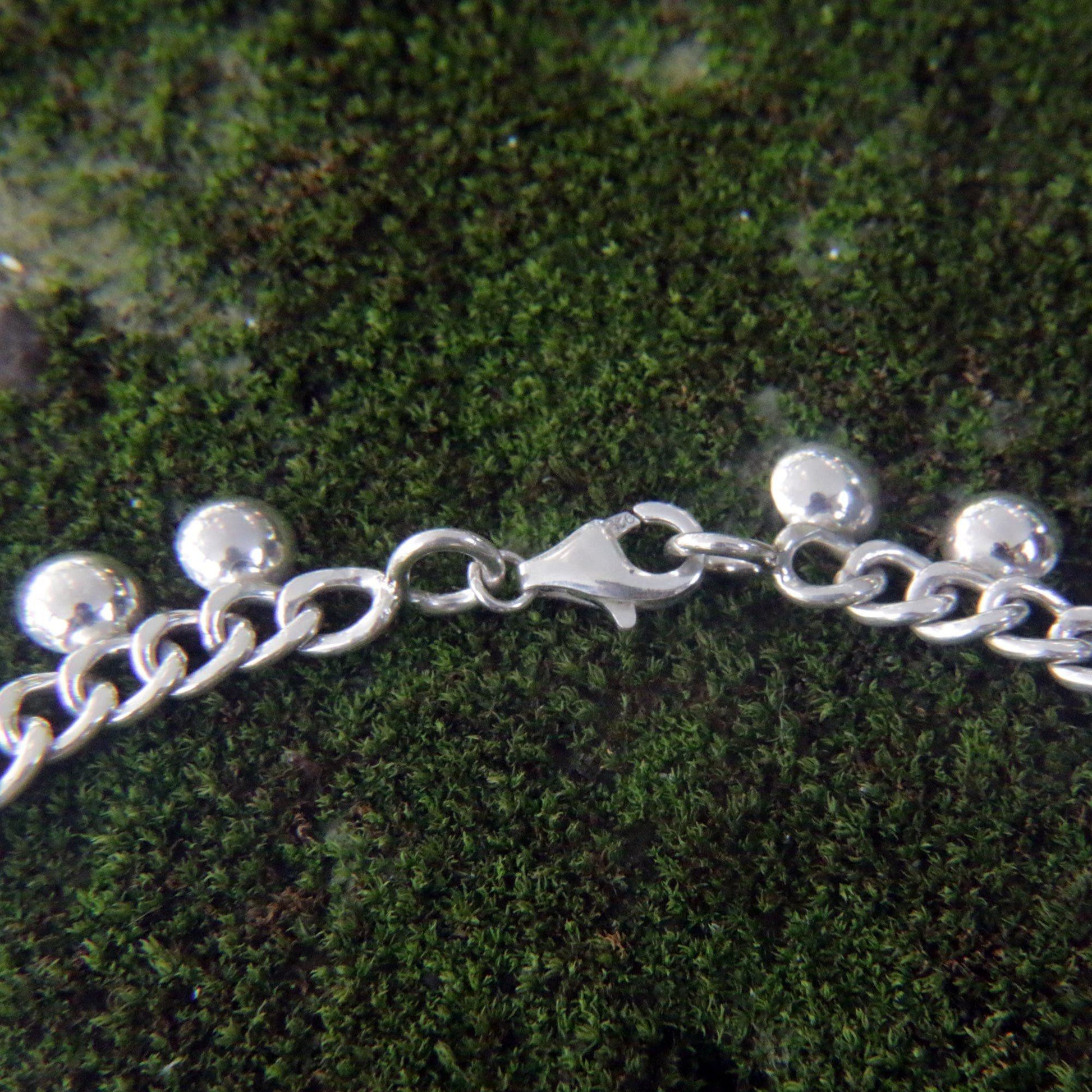 NOVICA - Handmade Silver Chain Charm Anklet