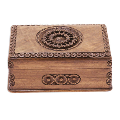 Exotic Radiance Walnut Jewelry Box