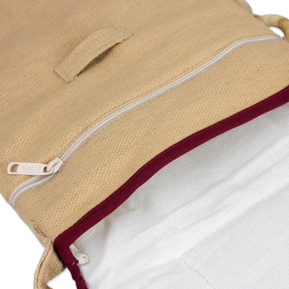 NOVICA - Handmade Hemp Shoulder Bag