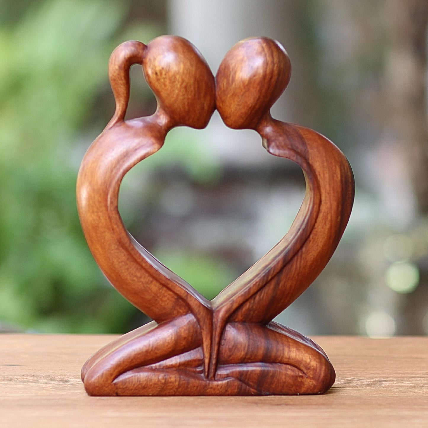 Kiss Me Quick! Wood Sculpture