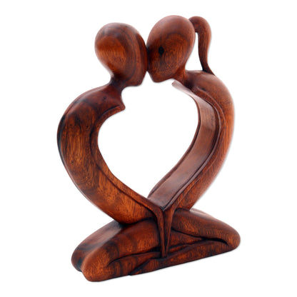 Kiss Me Quick! Wood Sculpture