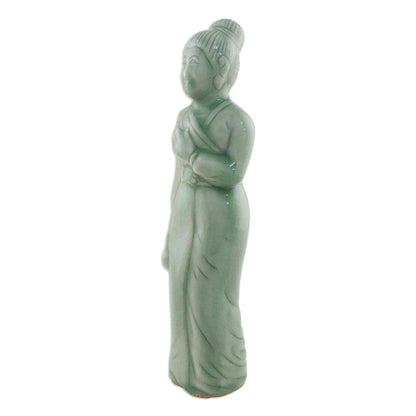 Beautiful Queen Statuette Ceramic Sculpture