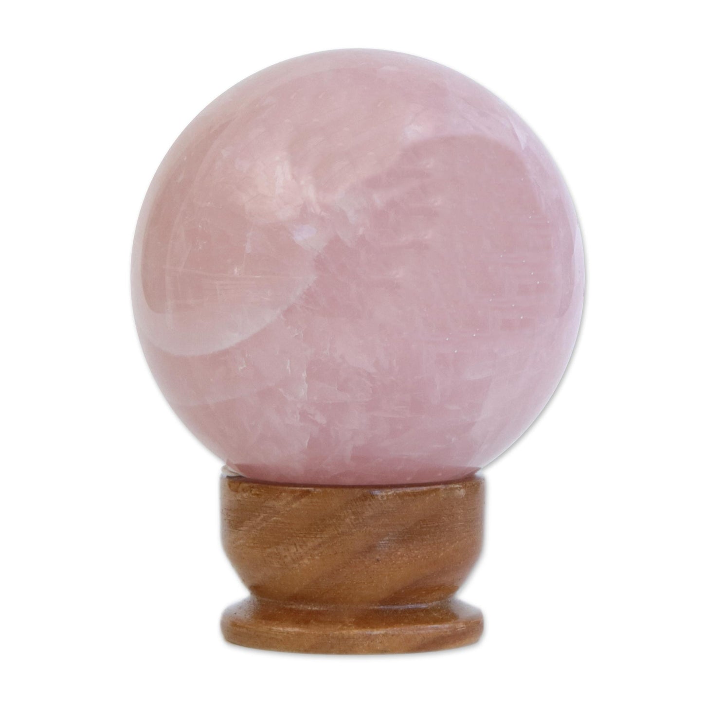Rose quartz love crystal ball