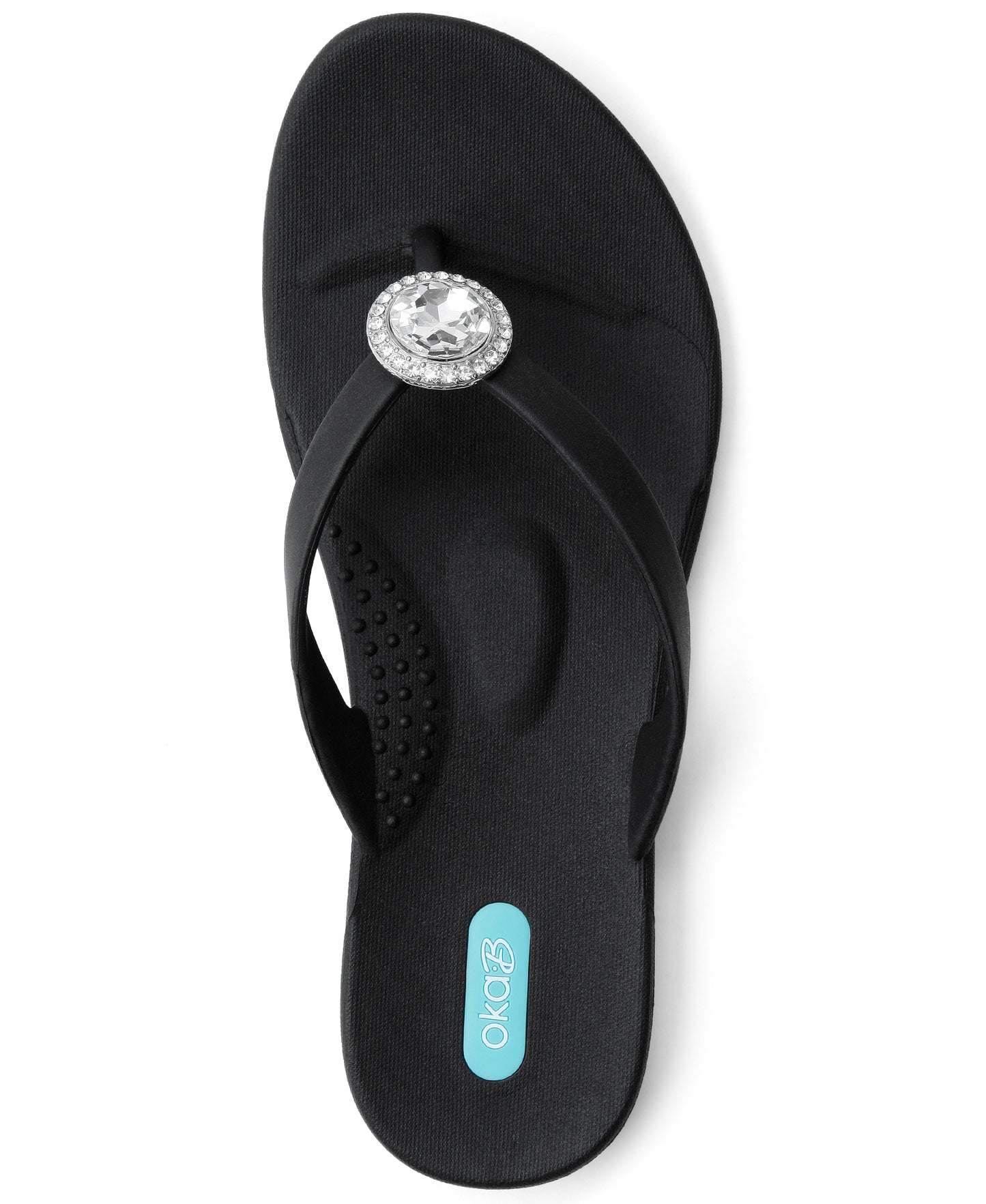 Oka-B Halo Women's Sandal with Brilliant, Sparkling Pendant