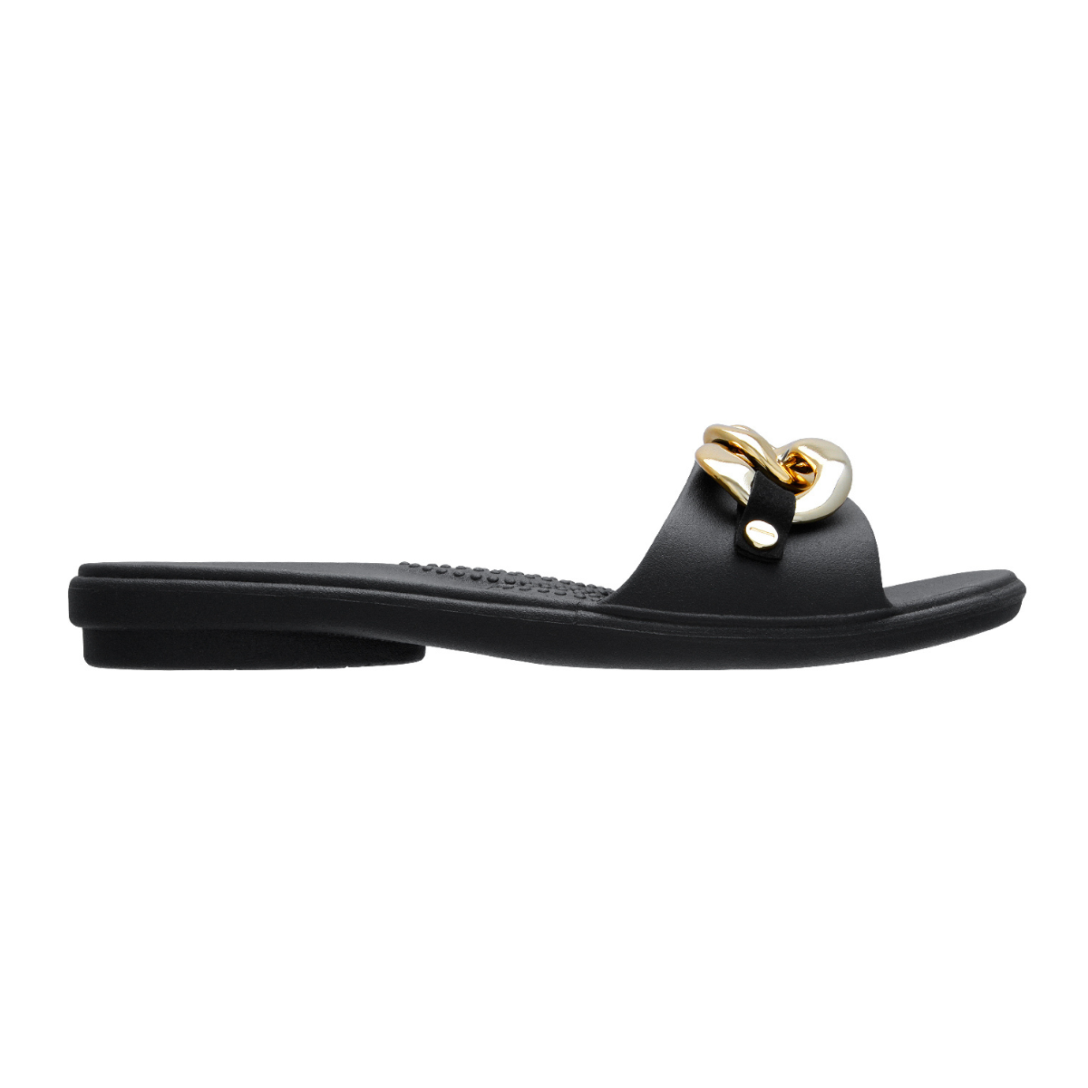 Oka-B "Moira" Women's Slide Sandals with Bold Chain