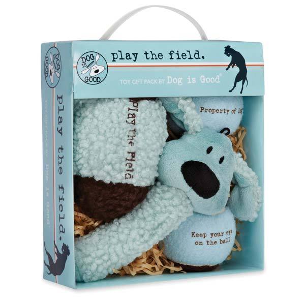 PetEdge - Play The Field 4-Piece Dog Toy Gift Pack