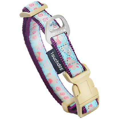 Touchdog&reg; Avery Embroidered Collar & Leash