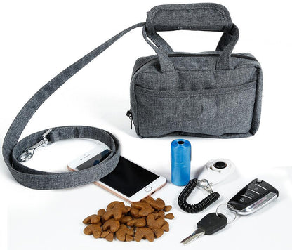 Pet Life ® 'Posh Walk' Purse Dog Leash, Accessory Holder and Waste Bag Dispenser