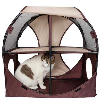 Pet Life Kitty-Play Travel Cat House