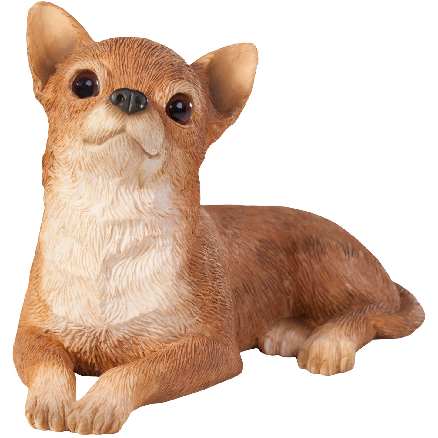 Playful Tan Chihuahua Dog Sculpture