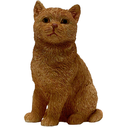 Ginger Tabby American Shorthair Cat Sculpture